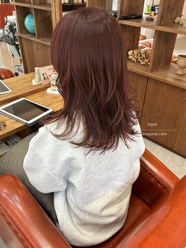 パル バイ ラベスト(Pal by lovest) レイヤー×ボルドーカラー