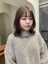 エルサフィロ ヨドヤバシ(el zafiro yodoyabashi) レイヤースタイル ベージュカラー