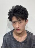 刈り上げセンターパート/波巻きツイストスパイラル/大宮
