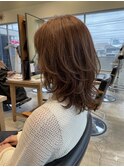 大人女性に人気！くびれレイヤー×透明感ベージュ
