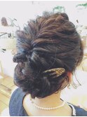 フィッシュボーン×ねじり×三つ編み
