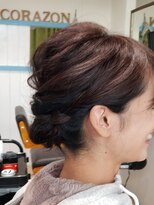 ヘアーメイク コラソン(hair make corazon)&nbsp;似合わせカットメルティカラー着物フェミニンロング