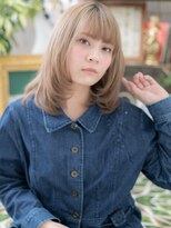 カバーヘア イヴ 戸頭店(COVER HAIR EVE)&nbsp;外国人風ハイトーンカラー小顔ワンカールa戸頭10代20代30代