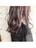 mowen 南堀江　ラベンダーアッシュ　ミックスカール
