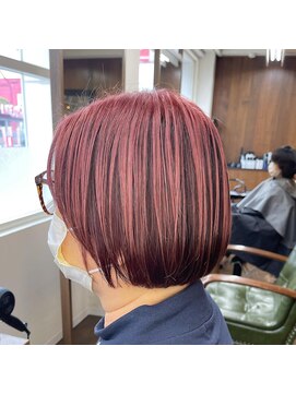 ヘアーサロン リバース(Hair Salon Rebirth) 【防府/Rebirth】ピンクブラウン×クリアピンク