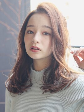 ミモザ(Mimosa) 《Mimosa》#アップバング #ピンクベージュ×アディクシーカラー