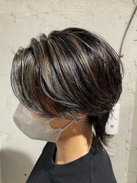 リガナッツ 池袋店(Riganuts) 『コントラストハイライト/センターパート』かっこいい/かわいい