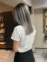 サニー 渋谷(SUNNY) バレイヤージュショコラアッシュハイライトグレージュカラー