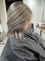 ラフ(LAFF)&nbsp;#バレイヤージュ#グレージュカラー#ボブウルフ#ココアベージュ