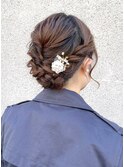 お呼ばれアレンジへア　フルアップスタイル