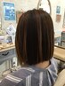 【自然な仕上がりに♪】根元染め＋育てるハイライトカラー￥7700