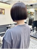 ミニボブ/切りっぱなしボブ/黒髪ボブ/ショートヘア［渋谷］