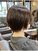大人丸みショートボブ◎ショートカットマッシュショート前髪あり
