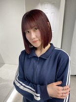 ゼスト 八王子店(ZEST)&nbsp;ワインレッド/レッドカラー/ブリーチなしダブル/永尾しおり