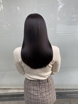 キュア 表参道(CURE) 黒髪/グレージュカラー/ココアベージュ/ヘルシーロング[表参道]
