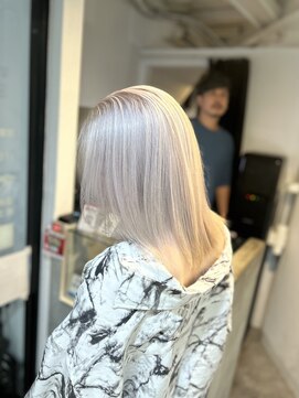 ラフ 難波店(LAFF) #セミディ#シアーカラー#ショートヘア#姫カット#ダークアッシュ