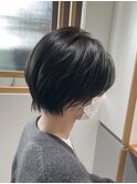 デザインカラー/レイヤーカット/ウェットヘア/オリーブベージュw