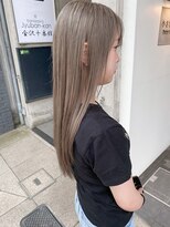 レフ(LEF)&nbsp;ダブル/ケアブリーチ/プラチナベージュ/髪質改善トリートメント