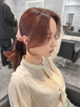 ベル(BEL) 【韓国風】10代、20代◎センター分レイヤー