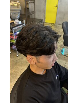 ルーメン 岐阜(ROOO MEN) メンズツーブロックマッシュ韓国カットニュアンスパーマ