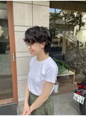 ショートでもぐりぐりにしようパーマ