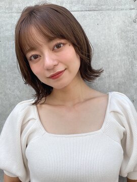 エトラ 渋谷店(etora) 前髪 ウェーブミディアム メルティーカラー 似合わせカット"