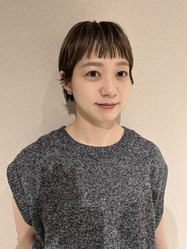 キュー 神戸三ノ宮(cue.) オン眉丸みショート