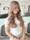 松阪/ミルクティーベージュ/ケアブリーチ/10代/20代/ロング