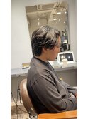 MEN'S HAIR/フェザーパーマ/ブルーブラック