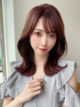 ラルユー 金山(LallYou) 2wayバングでイメチェン顔まわりレイヤーのくびれヘアが人気