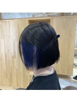 ココロサロンハナレ 浅草美容院(cocolo salon HANARE)&nbsp;インナーカラー　ブルー