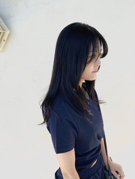 ココロヘアー ウィル 半田山店(Cocolo hair Will) 艶暗髪ストレート × 顔まわりレイヤー
