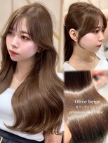 アマトウキョウ アユンチェ(AMA TOKYO×AYUNCHE) 韓国ヘア 透明感カラー 2wayバング レイヤーカット 顔周り