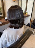 ボブ/暗めブラウン