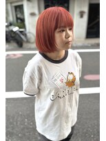 ティル(till)&nbsp;【till_kage】フェイスレイヤーボブ＋オレンジカラー