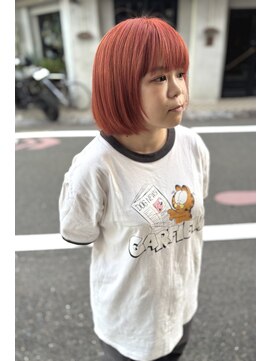 ティル(till) 【till_kage】フェイスレイヤーボブ＋オレンジカラー