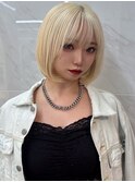 ボブ×ブロンド