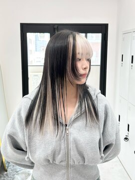 リル 溝の口(LiL) インナーホワイト/溝の口/ブリーチ/ダブルカラー/レイヤーカット