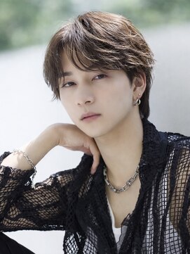 エイド 本店(aid) メンズリバースコンマバングニュアンスフェザーパーマ