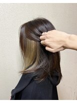 アッシュ 西荻窪店(Ash)&nbsp;イヤリングカラー×ダークブラウンで叶える大人ミディ