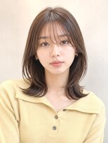 ノア(NOA)&nbsp;【NOA】韓国風ミディアムレイヤーシースルーバング髪質改善