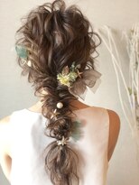 結婚式や二次会におすすめ編みおろしスタイル