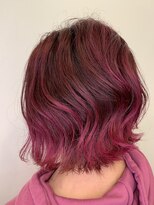 ヘアーサロン イバ(IBA)&nbsp;ダブルカラー　ルージュピンク
