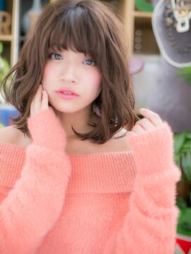 カバーヘア ブリス 戸田公園西口店(COVER HAIR bliss) ■bliss戸田公園11-15★■くせ毛風無造作ミディアムでボサ可愛!