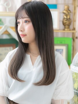 カバーヘア ブリス 北浦和(COVER HAIR bliss) 大人かわいいシースルーバング黒髪ロングc5北浦和20代30代40代
