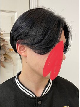 サロンドノア(Salon de NoA) マッシュ×ツーブロック×ブルーブラック