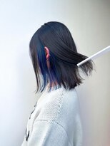 ヘッツ 仙台駅前店(HETTU)&nbsp;黒髪/グレーベージュ/レイヤーロング/前髪パーマ/仙台