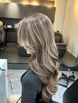 ブレンド 渋谷(BLend)&nbsp;ハイライトカラーマチルダボブインナーグレージュ前髪