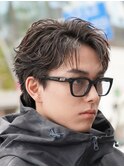 天神スパイキーショートアップバングツイストスパイラルパーマ