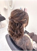 ハーフアップ/【クランソア】ヘアセット/ヘアメ/心斎橋